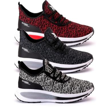 Imagem de Kit 3 Tênis Masculino Confortável Macio Para Acadamia Caminhada CrossFit