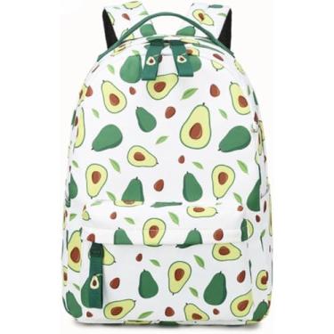 Imagem de Mochila Escolar Com Estampa De Frutas Mochila Escolar Feminina Mori Campus Estudante Do Ensino Médio Mochila Casual, Blue, A