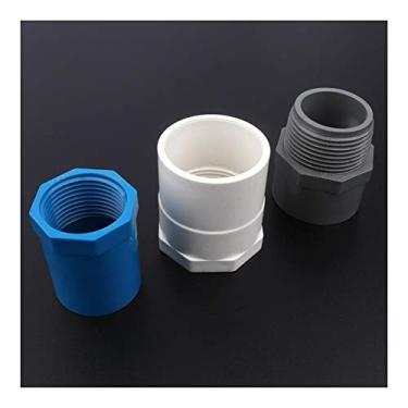 Imagem de 8 pçs/lote 50-75 mm a 1,5-2,5 polegadas fêmea/macho conector de PVC conectores de tubo de água irrigação jardim aquário articulações tubo ferramentas de reparo de tubos