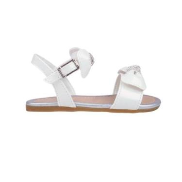 Imagem de Sandalia pampili mili laço removivel ref 642.098 menina, Branco, 22