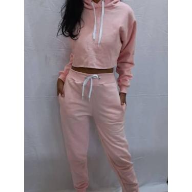 Imagem de calca feminina de moletom - GB, Rosa, M