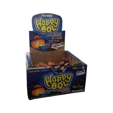 Imagem de Chiclete Happy Bol Bruxolito Pinta Língua - 140g - Florestal