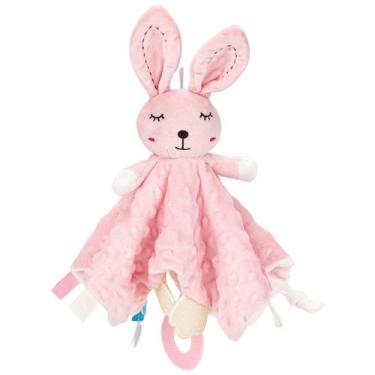 Imagem de Manta ZIGJOY Conejito Rosado Suave para Bebé 27x27 cm