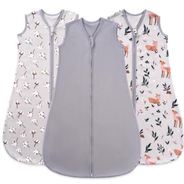 Imagem de Saco de dormir para bebês TURMEWU 12-18 meses 100% algodão orgânico