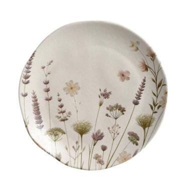 Imagem de Conjunto com 6 Pratos de Sobremesa Orgânico Lavanda Ø19,5cm