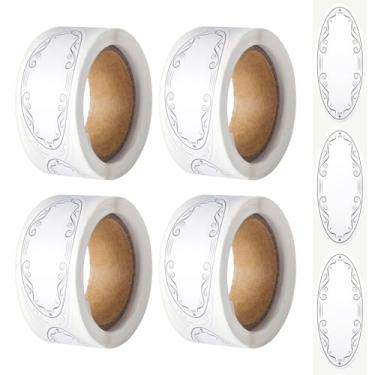 Imagem de 600 etiquetas de conservas para potes de pedreiro, etiquetas para potes de conserva adesivos de alimentos para recipientes, rolo de pote para potes de pedreiro, recipientes de alimentos, caixa de