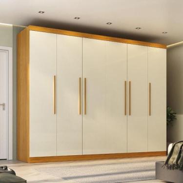 Imagem de Guarda-Roupa Casal 6 Portas Carnaúba CabeCasa MadeiraMadeira Naturale/