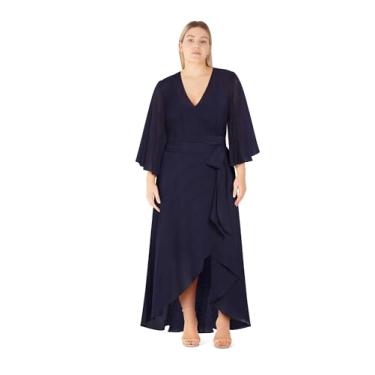 Imagem de City Chic Vestido feminino plus size - Fiona Maxi, Azul marino, 46