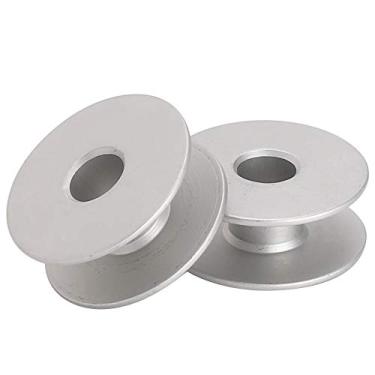 Imagem de Zerodis Bobinas de Bobina de Máquina de Costura Carretéis Duráveis ​​de Núcleo de Alumínio para Máquinas Planas e de Bordado Perfeito para Entusiastas de Costura e Profissionais de Metal de de (Avião 40264A)