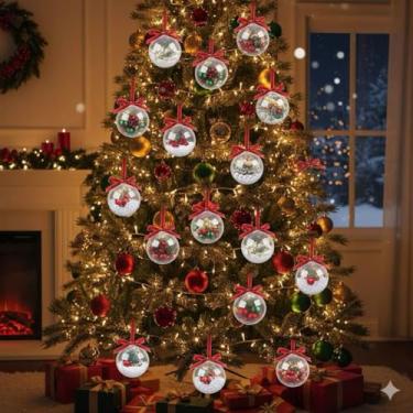 Imagem de 100 Unidades de Bolas Acrílicas Transparente 7cm Divisíveis | Para Decoração, Artesanato, Enfeites, Lembrancinhas e DIY