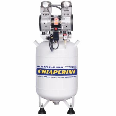 Imagem de Motocompressor Odontológico S-Óleo 60l Mc10 Chiaperini 220V