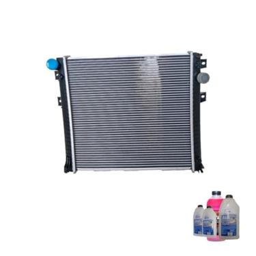 Imagem de Kit Radiador Ar MB Accelo 915C + Aditivo Radnaq T5 Vermelho + Água Desmineralizada