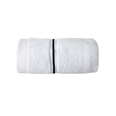 Imagem de Toalha Banhão Lazio Branco/Marinho 90X150cm - Kacyumara Banhão