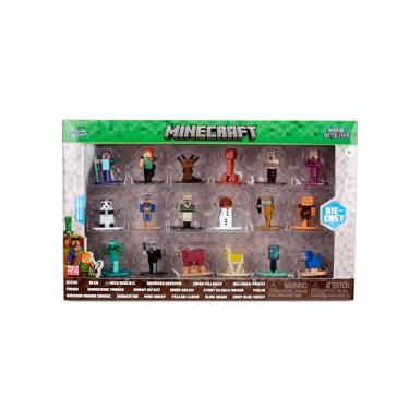 Imagem de Jada Toys Minecraft Set nanofiguras metálicas 4 cm, 18 personagens icónicas de videojogo, figuras Die-Cast oficiais colecionáveis, coleção premium para fãs e gamers desde 3 anos (9336782314R00)