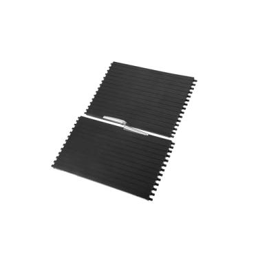 Imagem de Partuto Conjunto de capa deslizante de suporte de copo de console central 51166954943 Capa de persiana de rolo de console para BMW X5 2006-2013 para substituição BMW X6 2007-2014