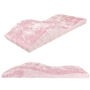 Imagem de Topo de espuma para cama de cílios, mesa de massagem, colchão de espuma de alta densidade, almofada ergonômica curvada para cama de cílios para salão de beleza