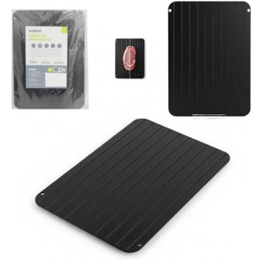 Imagem de Tábua de Descongelar Rápido Alumínio - Para Carnes, Peixes, Frangos em Minutos, Preserva Sabor e Nutrientes | Compacta, Higiênica e Eficiente para Cozinha PREMIUM MCO