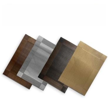 Imagem de Kit Jogo Americano Metalizado para Mesa Posta - 4 ou 6 Lugares Resistente ao Calor e à Água (Aleatório,Kit4)