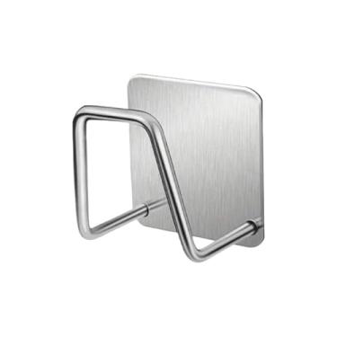 Imagem de Aço Inoxidável Gancho Adesivo Multifuncional Suporte Porta Esponja para Bucha de Pia, Parede e Banheiro(3,WL-2200)