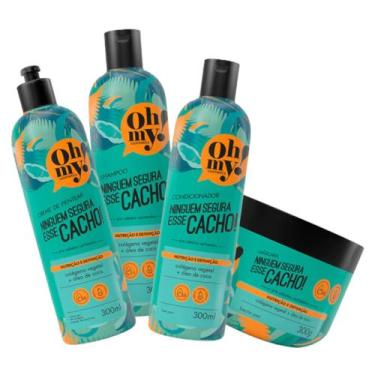 Imagem de Kit Ninguém Segura esse Cacho Completo 4 itens 300ml Oh My! - OH MY! C