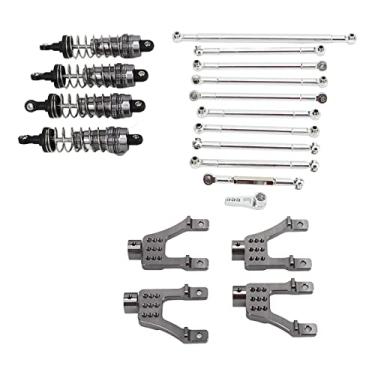 Imagem de Generic Kit de Reequipamento de Carro Rc, Conjunto Profissional de Links de Haste de Tração Rc, Liga de Alumínio, Amortecimento Forte de Alta Resistência para Crawler (#13)