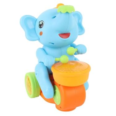 Imagem de TOPINCN Brinquedo de Carro Elétrico de Elefante, Brinquedo Musical de Caminhada Com Tambor e Bola Flutuante, Efeitos de Luz Sonora Divertidos para Crianças Brincarem