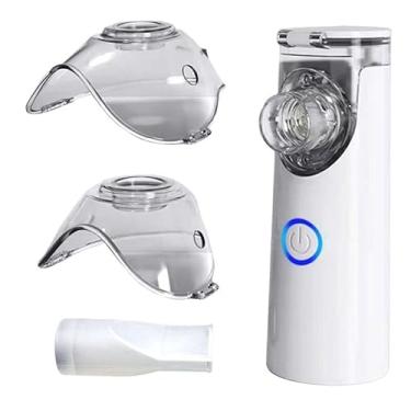 Imagem de Nebulizador Inalador Ultrassonico Portatil Sem Fio Recarregavel USB Silencioso Compacto Criança Adulto Alivio Respiratorio Rinite Asma Gripes Resfriados Sinusite Premium