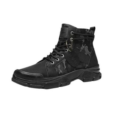 Imagem de Botas Militares Camufladas Masculinas, Sapatos De Trabalho Casuais Res