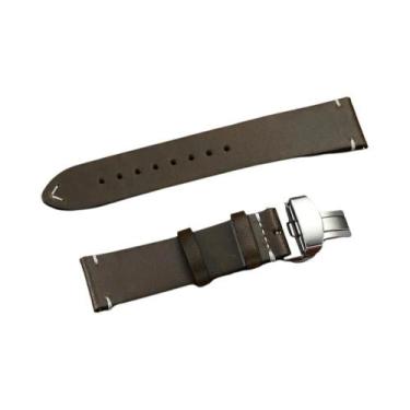 Imagem de Pulseira De Couro Masculina De Liberação Rápida 18mm 20mm 22mm Com Fiv