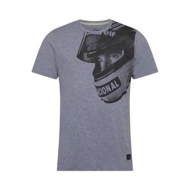 Imagem de Camiseta Helmet Assinatura Ayrton Senna-Masculino