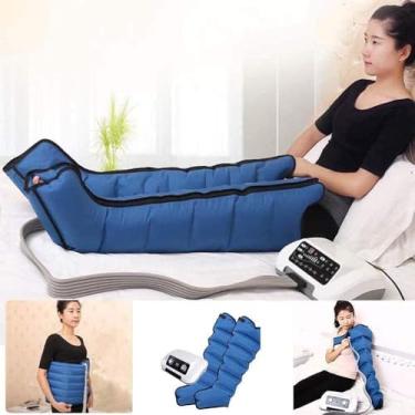 Imagem de Massageador Elétrico De Pernas De Compressão De Ar, Massageador Elétrico De Compressão De Ar De 6 Cavidades Pressoterapia Massageador De Cintura De Braço De Perna Dispositivo De M, C