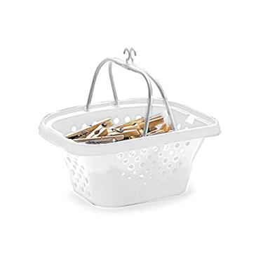 Imagem de CESTINHO PARA PRENDEDOR DE ROUPAS BRANCO