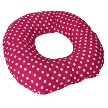 Imagem de Almofada de Piercing para dormir Protetor de Ouvido com Furo no meio(Poá pink)