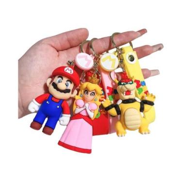Imagem de Chaveiro Super Mario Fofo: Pingente De Carro Mario, Toad, Yoshi, Goomb