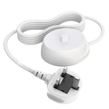 Imagem de Carregador para escova de dentes elétrica Oral B Base de carregamento Plugue do Reino Unido para Braun Oral-B Pro 650/3500/2500 Smart 4 6 iO3 iO4 iO5 iO6 Kids Vitality Genius X Plugue adaptador de