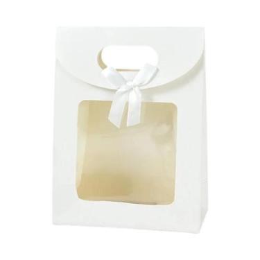 Imagem de Caixas De Presente Pretas E Brancas Com Janela Transparente Para Casam