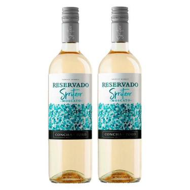 Imagem de Kit 2 Vinho Reservado Concha y Toro Moscato Spritzer 750ml