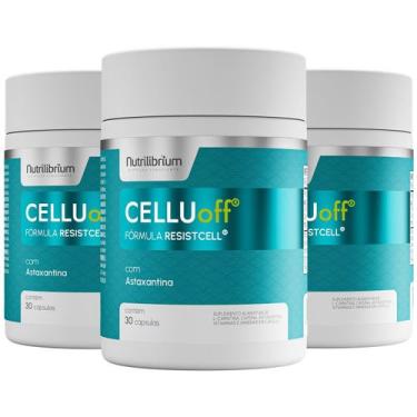 Imagem de Kit 3x Celluoff Definitive Solution Caps 3 Meses - Nutrilibrium - Body