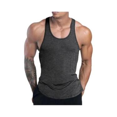 Imagem de Camiseta Regata Masculina De Secagem Rápida E Elástica Para Fitness, T