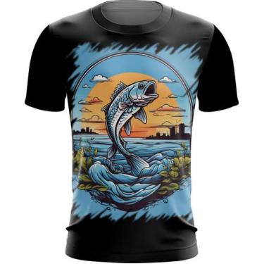 Imagem de Camiseta Dryfit Pesca Esportiva Peixes Azul Paz 3 - Kasubeck Store®, I