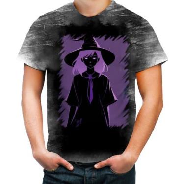 Imagem de Camiseta Desgaste Bruxa Halloween Púrpura Festa 10 - Kasubeck Store®, 