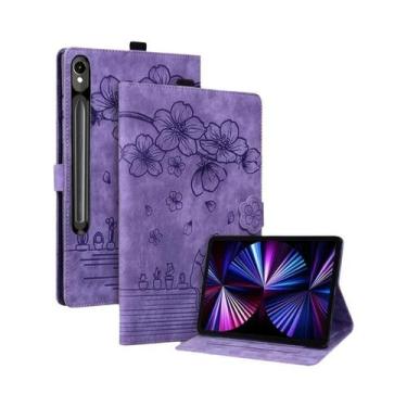 Imagem de Capa Flip Luxuosa Com Suporte Para Samsung Galaxy Tab S10 FE plus 13.1