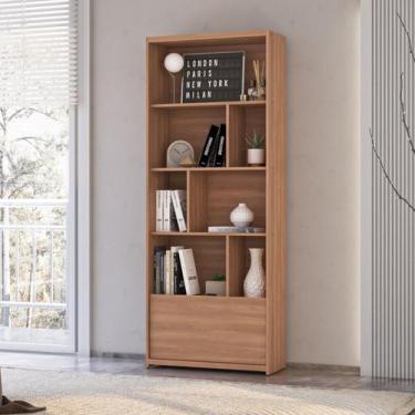 Imagem de Estante de Livros 70cmx180cm 1 Porta Montreal - Miroo Móveis