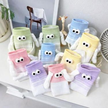 Imagem de KIT 1/2/3 Meia Infantil de Ímã 3D Mãozinha Magnética Divertida Menino 