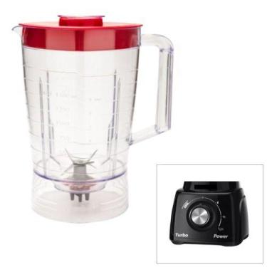 Imagem de Copo Liquidificador Mondial Turbo Power L-99-FB Vermelho - MEBRASI, Co