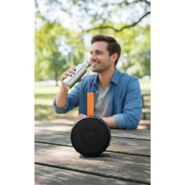 Imagem de Caixinha Som Bluetooth Portátil Pequena Resistente Água Pret - Congrat