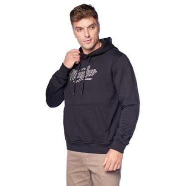 Imagem de Moletom Masculino Nicoboco Capuz Despojado Preto/Cinza-Masculino