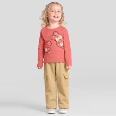 Imagem de Conjunto infantil menina de coelhinho e ursinho Brandili-Feminino