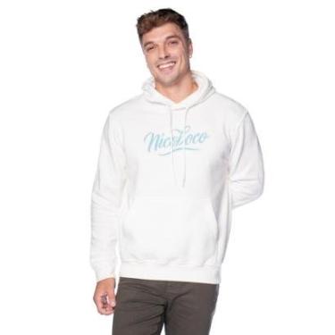 Imagem de Moletom Masculino Nicoboco Capuz Despojado Preto/Cinza-Masculino