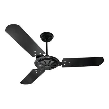 Imagem de Ventilador de Teto Ventex Comercial Silencioso 3 Pás Preto 1.1m, 110V